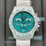 Clean Factory Replica Rolex Daytona Ceramic Bezel Turquoise blue Dial Men 40MM Watch